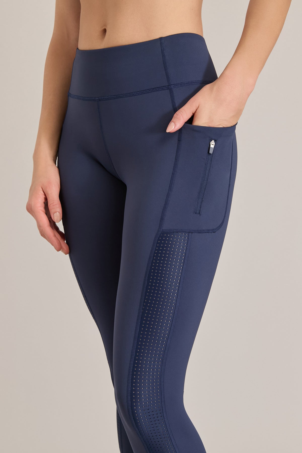 Flo-Jo Zip Pocket Mesh Insert Legging