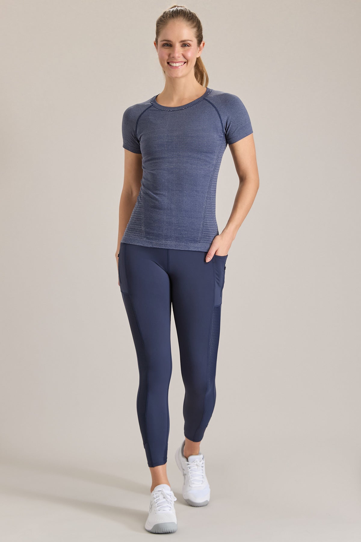 Flo-Jo Zip Pocket Mesh Insert Legging